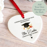 personalised-graduation-gift-porcelain-heart-university|LLUVGRADHEART|Luck and Luck| 1